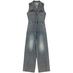 Honor The Gift Womens Service Jumpsuit in Light Indigo Size: L MSRP $135 NWT